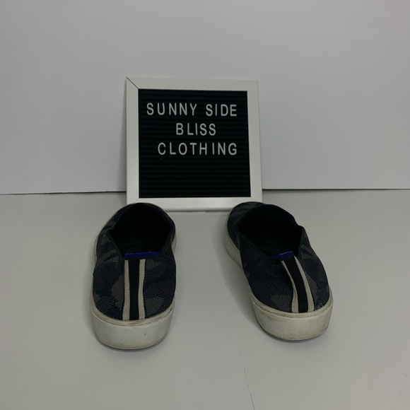 Rothy’s Gray Multi Colored Camo Athletic Slip On Platform Shoes Size 7.5 - Picture 6 of 10